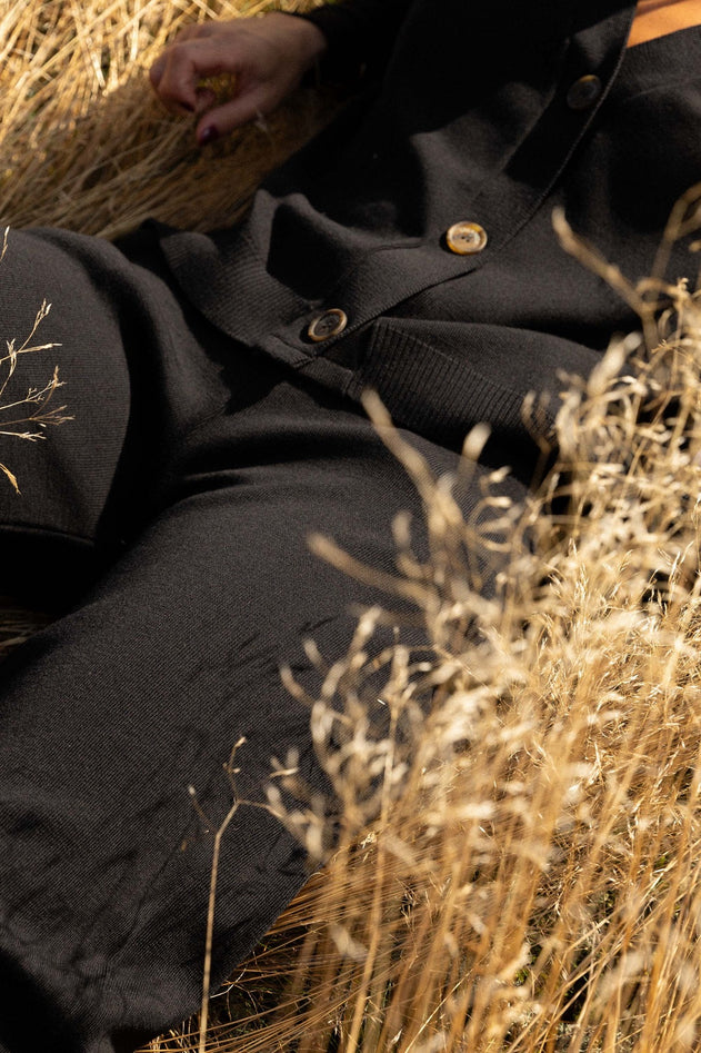 Bene Merino Wide Pants Black