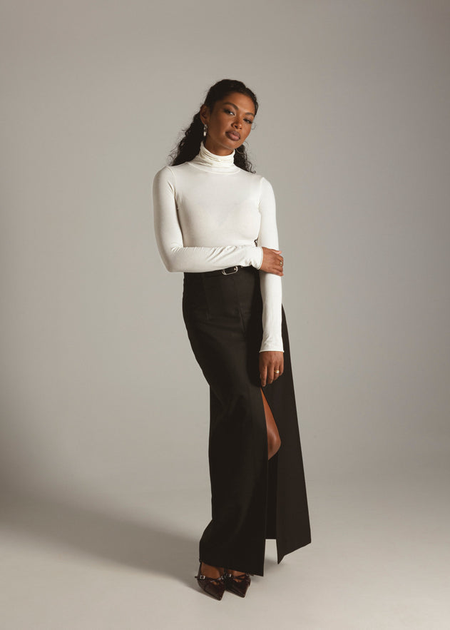 Belle Turtleneck Body Off-White