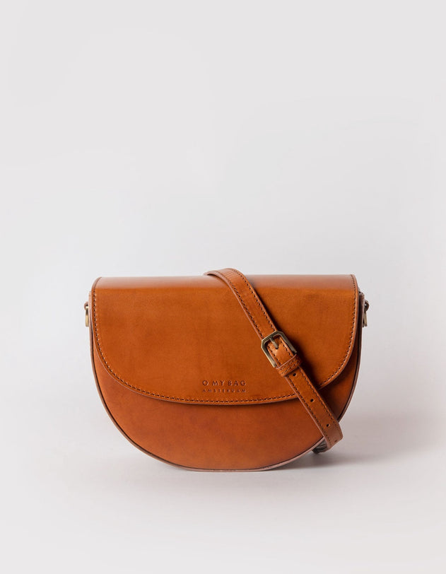 Ava Classic Leather Bag Cognac