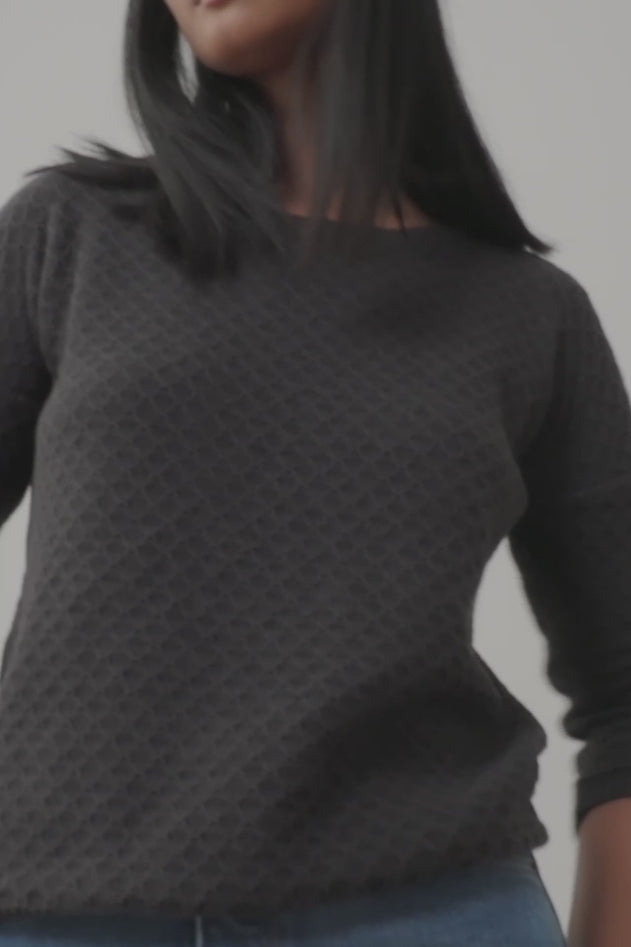 Hadi Organic Cotton Sweater Black