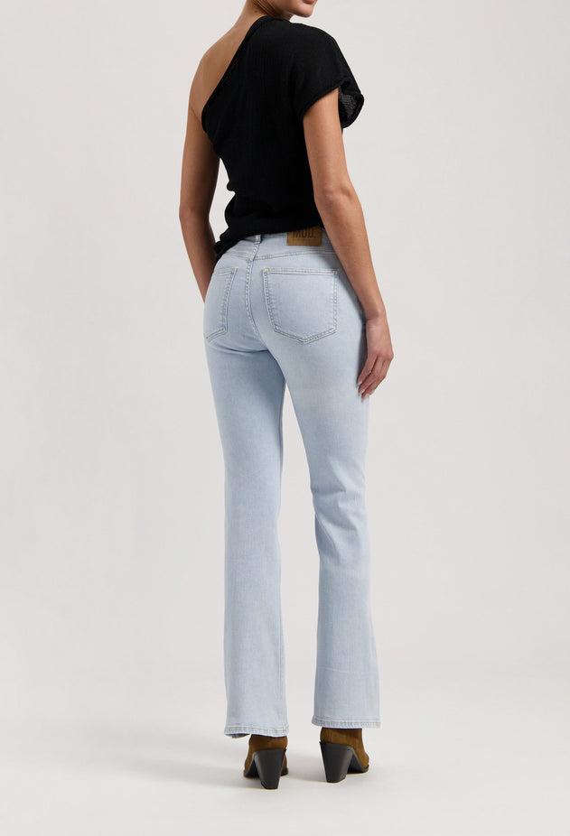 Isy High Flared Jeans Light Stone