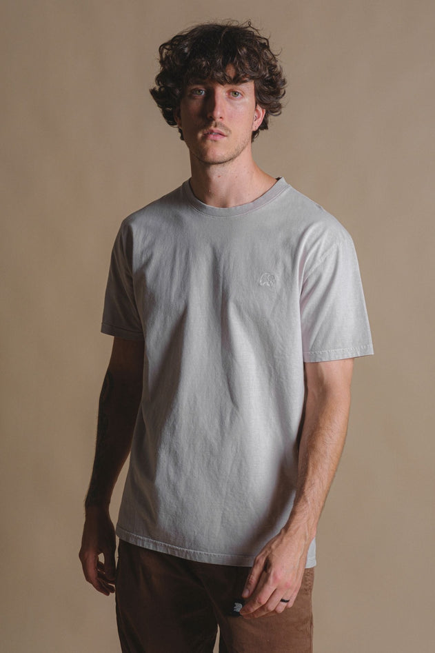 T-shirt Island Fossil Grijs