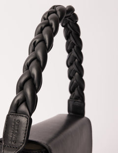 Braided Shoulder Tasriem Zwart