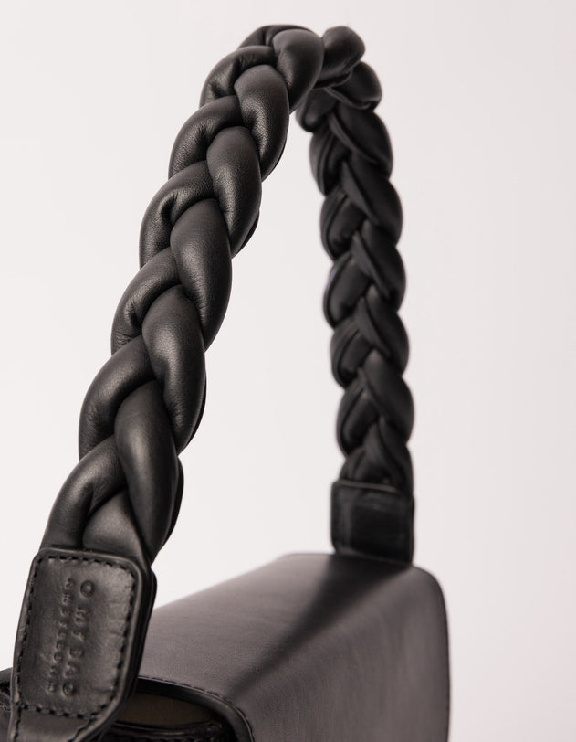 Braided Shoulder Tasriem Zwart