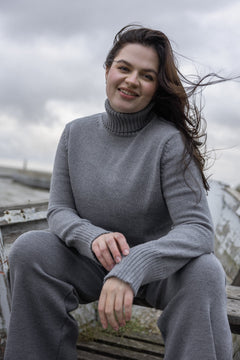 Bene Merino Wide Pants Light Grey