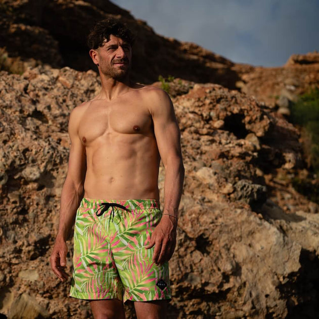 Swim Shorts Green Bamboo