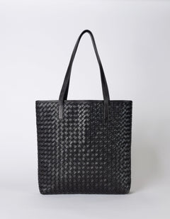 Georgia Black Woven Classic Leather