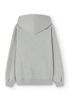 Zipper Essential Hoodie Grey