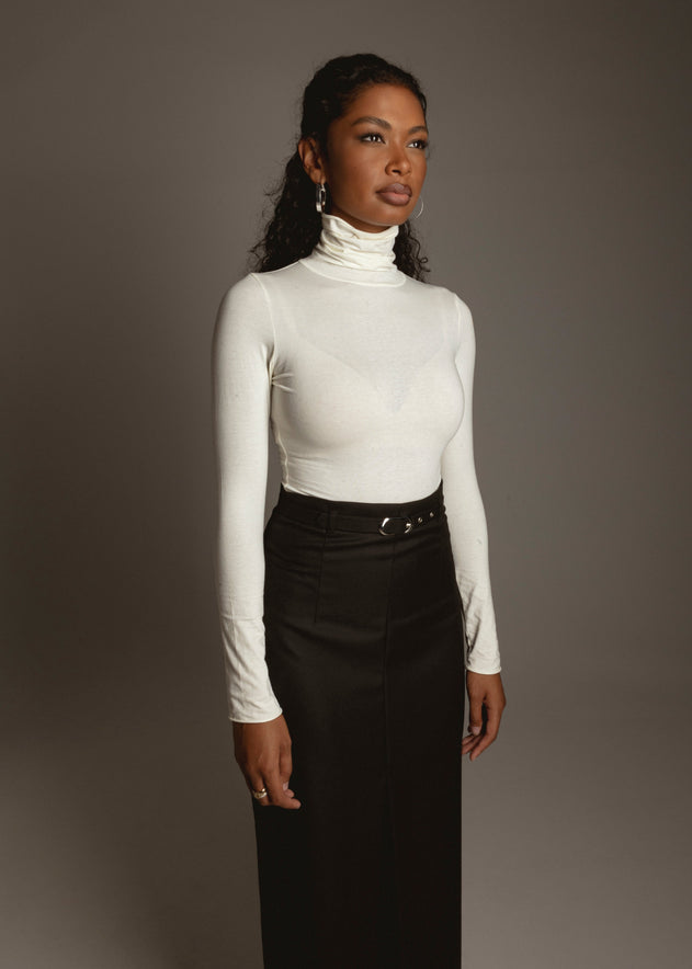 Belle Turtleneck Body Off-White