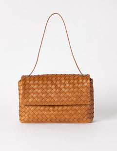 Kenzie Woven Bag Classic Leather Cognac Brown