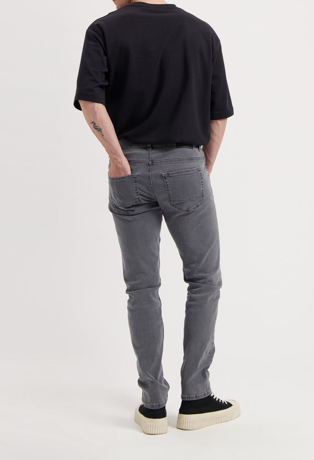 Rick Mid Slim Jeans Lichtgrijs