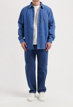 Chris Denim overhemd Medium Stone