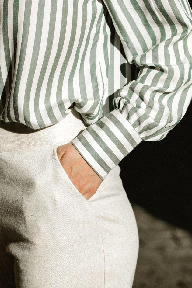 Kauri Shirt Striped Green