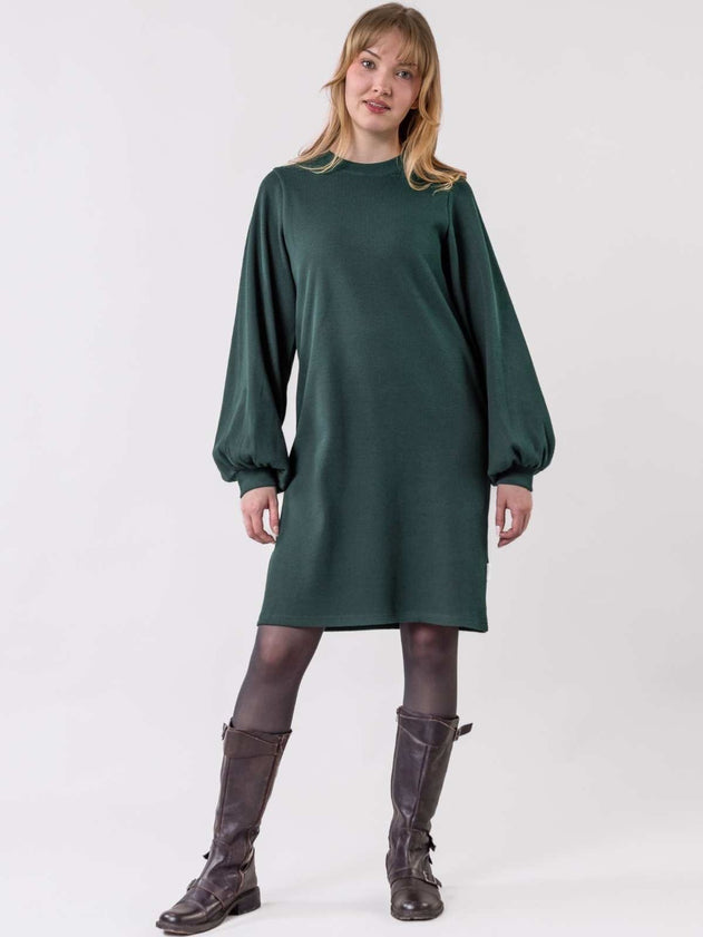 Pärske - Forest Green Waffle Dress