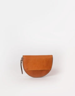 Laura Muntportemonnee Cognac, Classic leer