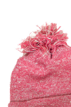 The Hemp Wool Bobble Beanie  Pink