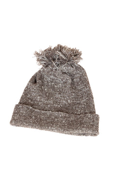 The Hemp Wool Bobble Beanie  Brown