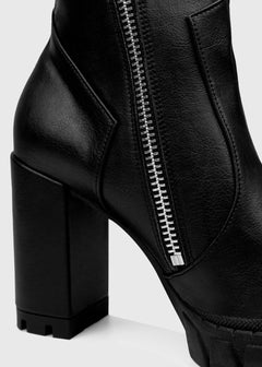 Ritual Ankle Boots Vegea Grape Leather Black