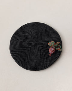 Beretė Crochet Hat Black