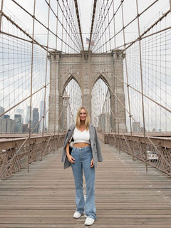 Donna Ribbed Crop Top White