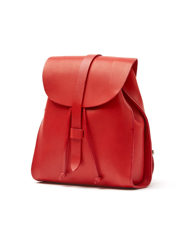 Mod 130 Cuoio Leren Rugzak Rood