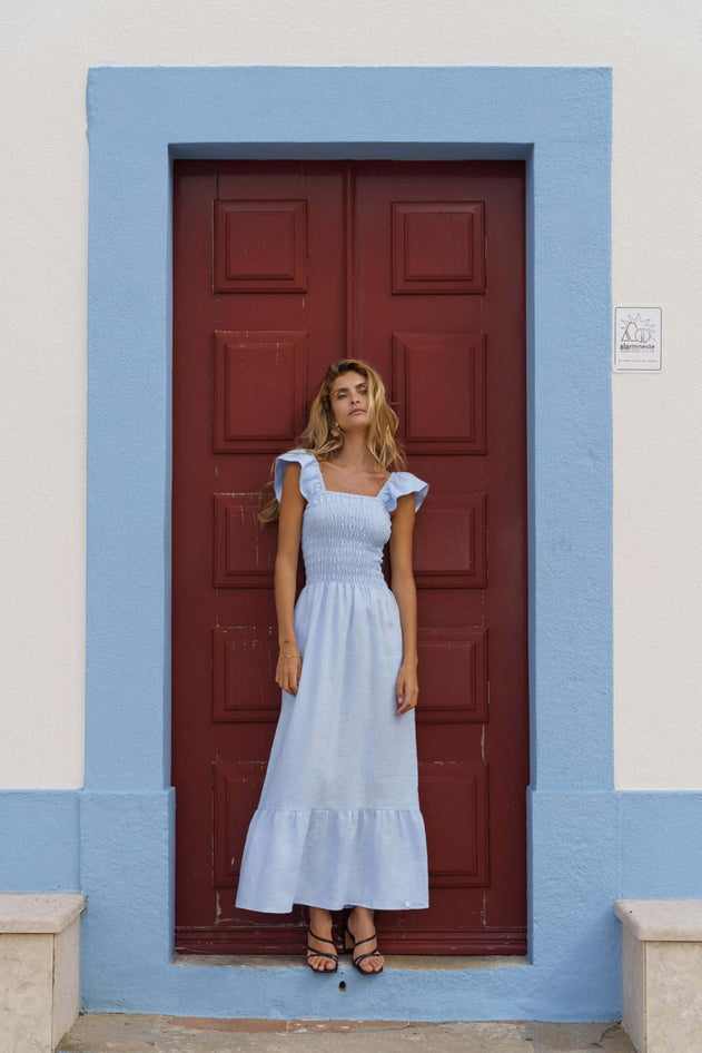 Bianca Dress Sky Blue - IVALO.COM