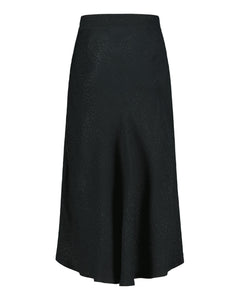 Classic Midi Skirt Black Leo