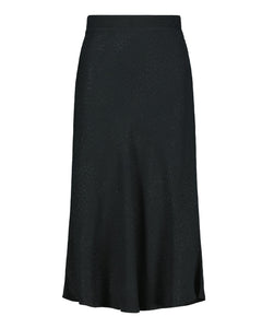 Classic Midi Skirt Black Leo