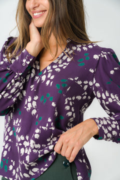 Orchidée Blouse Purple