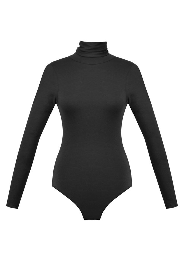 Belle Turtleneck Bodysuit Black