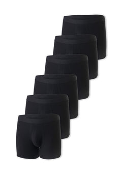 Brunno Boxer Brief 6 Pack Black