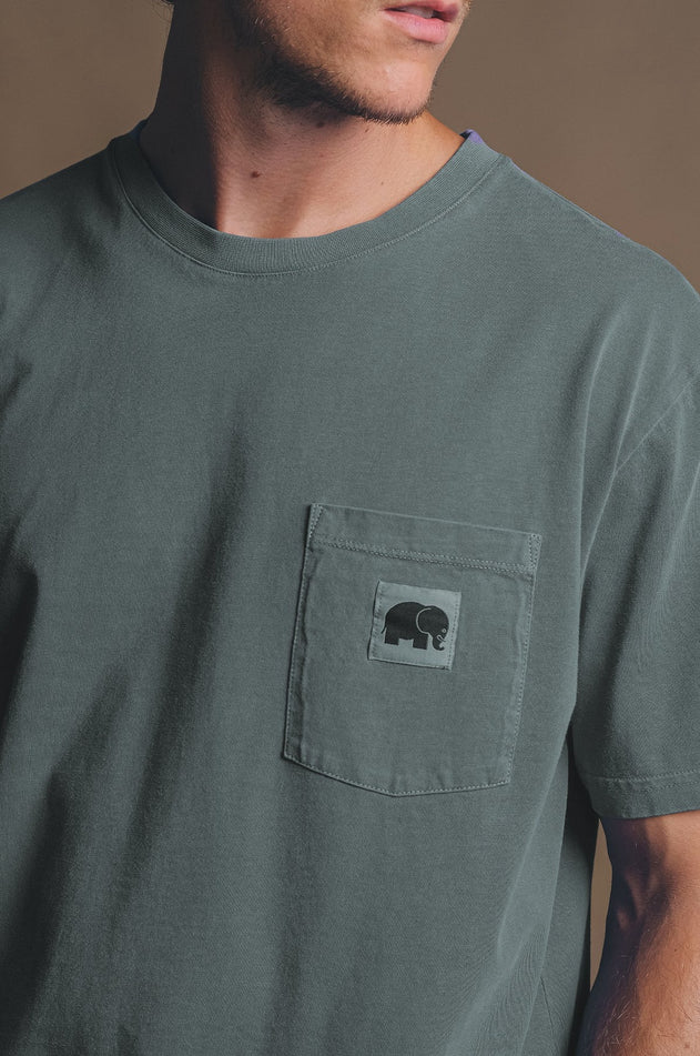 Garza T-shirt Vintage Indigo Blue