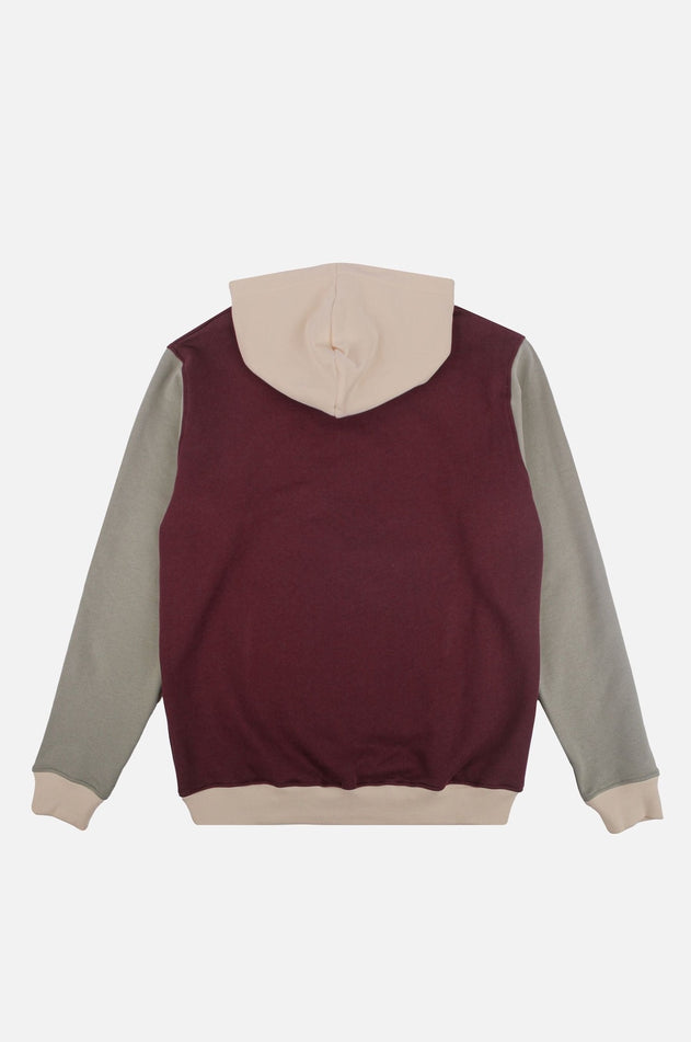 Color Block Hoodie Nightfall Ruby