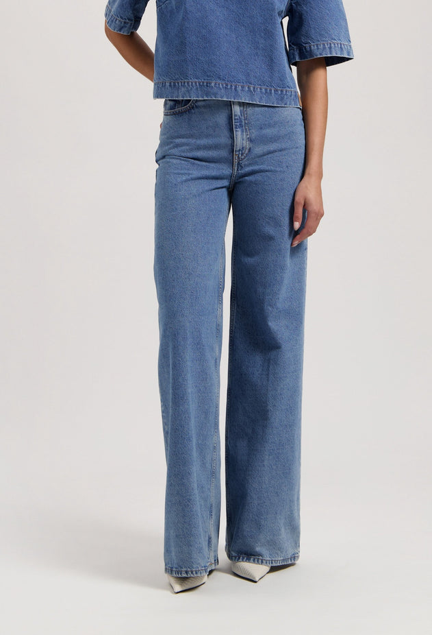 Sara High Loose Jeans Stone Vintage
