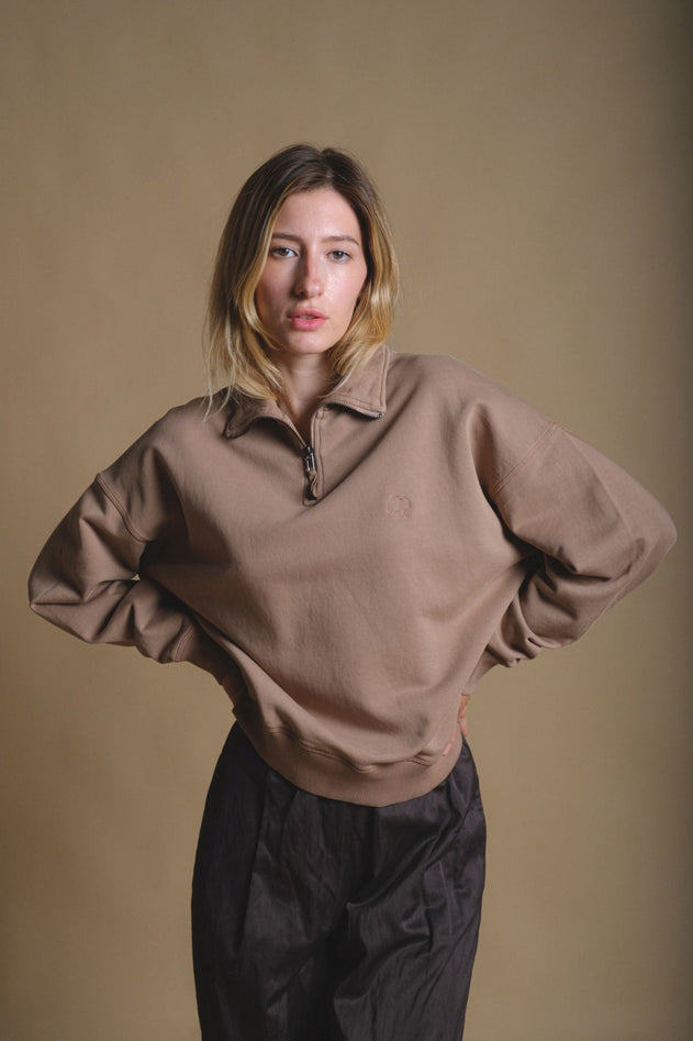 Zip Sweater Caribou Bruin