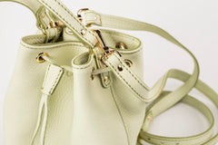 Chelsea Leren Bucket Tas Pistachio