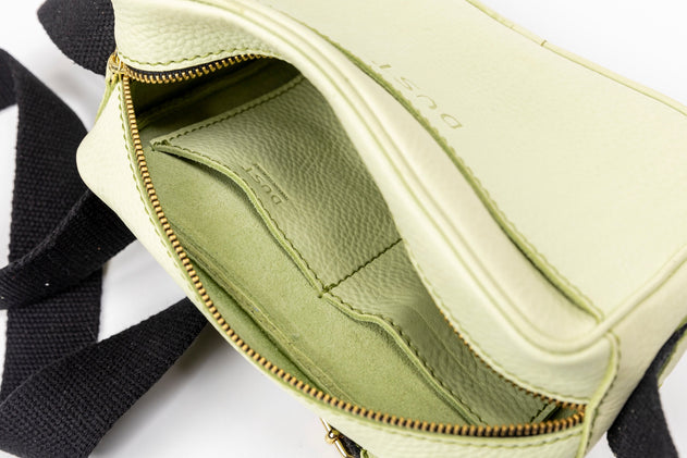 Sausalito Leren Crossbodytas Pistachio