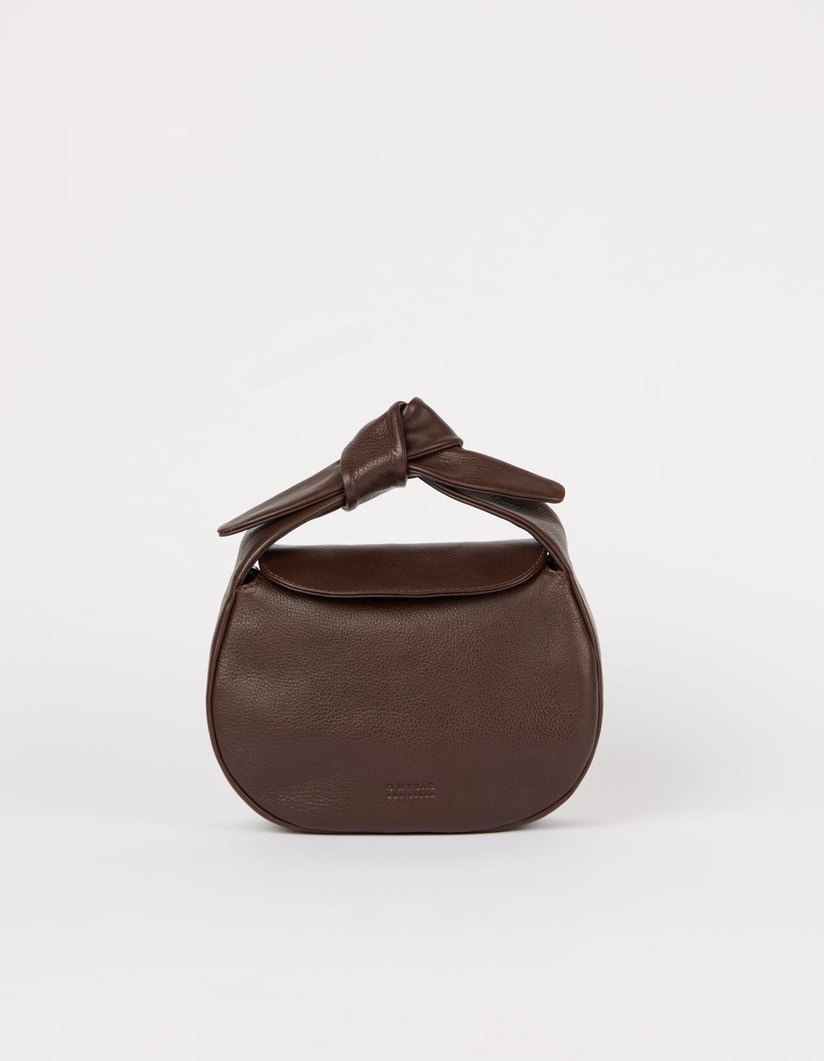 Coco Croissant Tas Chocoladebruin, Soft Grain leer