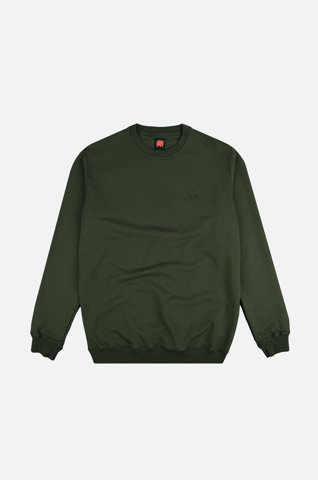 Essential Garment Heavyweight Sweater Kombu Green