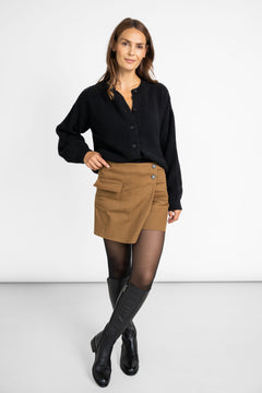 Organic Cotton Skort Brown