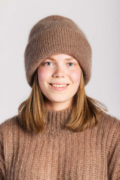 Pippa Mohair Beanie Smoky Taupe