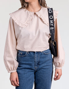 Shoulder Canvas Logo Tasriem Zwart & Zwart