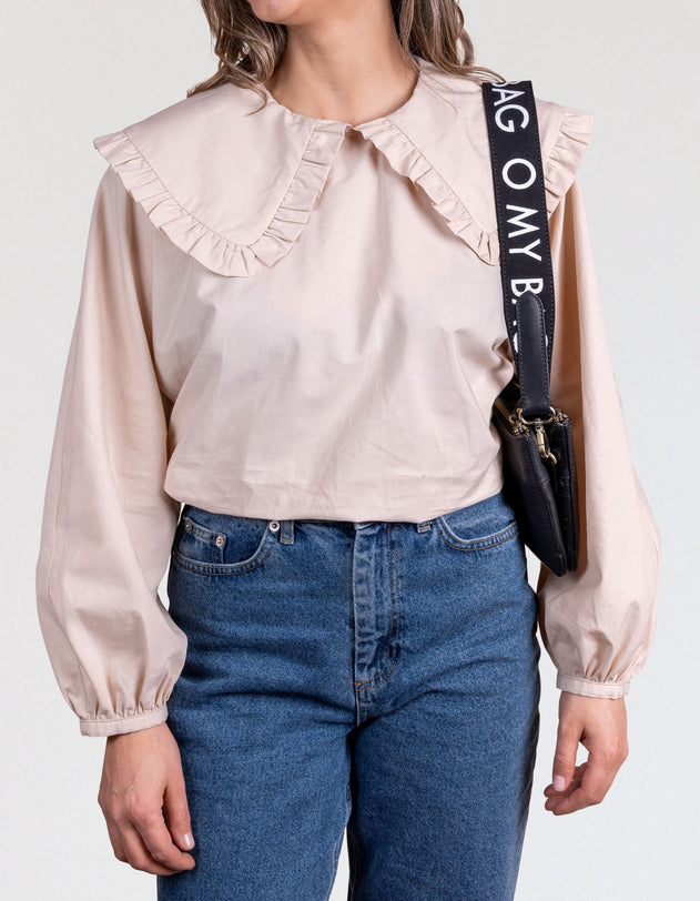Shoulder Canvas Logo Tasriem Zwart & Zwart