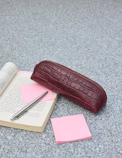 O My Bag Etui Klein Donkerkersrood