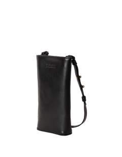 Charlie Phone Bag Classic Leather Black