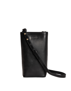 Charlie Phone Bag Classic Leather Black