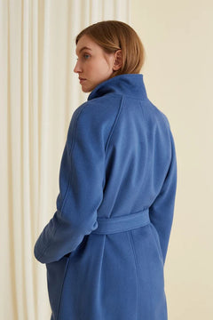 Chelsea wol blend jas as blauw