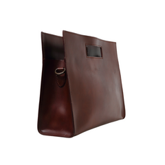 Leather Tote Mod 113 Dark Brown