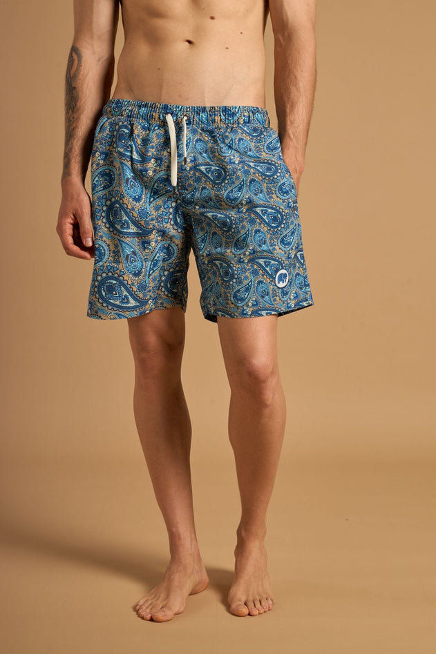 Mediterranean Paisley Zwemshort Groen