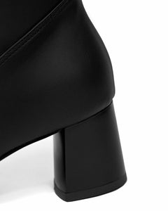 High Cactus Leather Boots Black